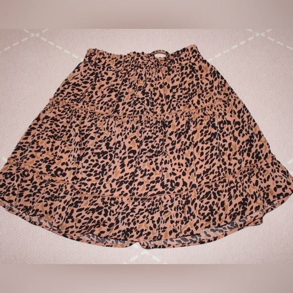 Maverick The Collection Dresses & Skirts - Maverick The Collection Waverly Skirt Leopard Print Ruffle
